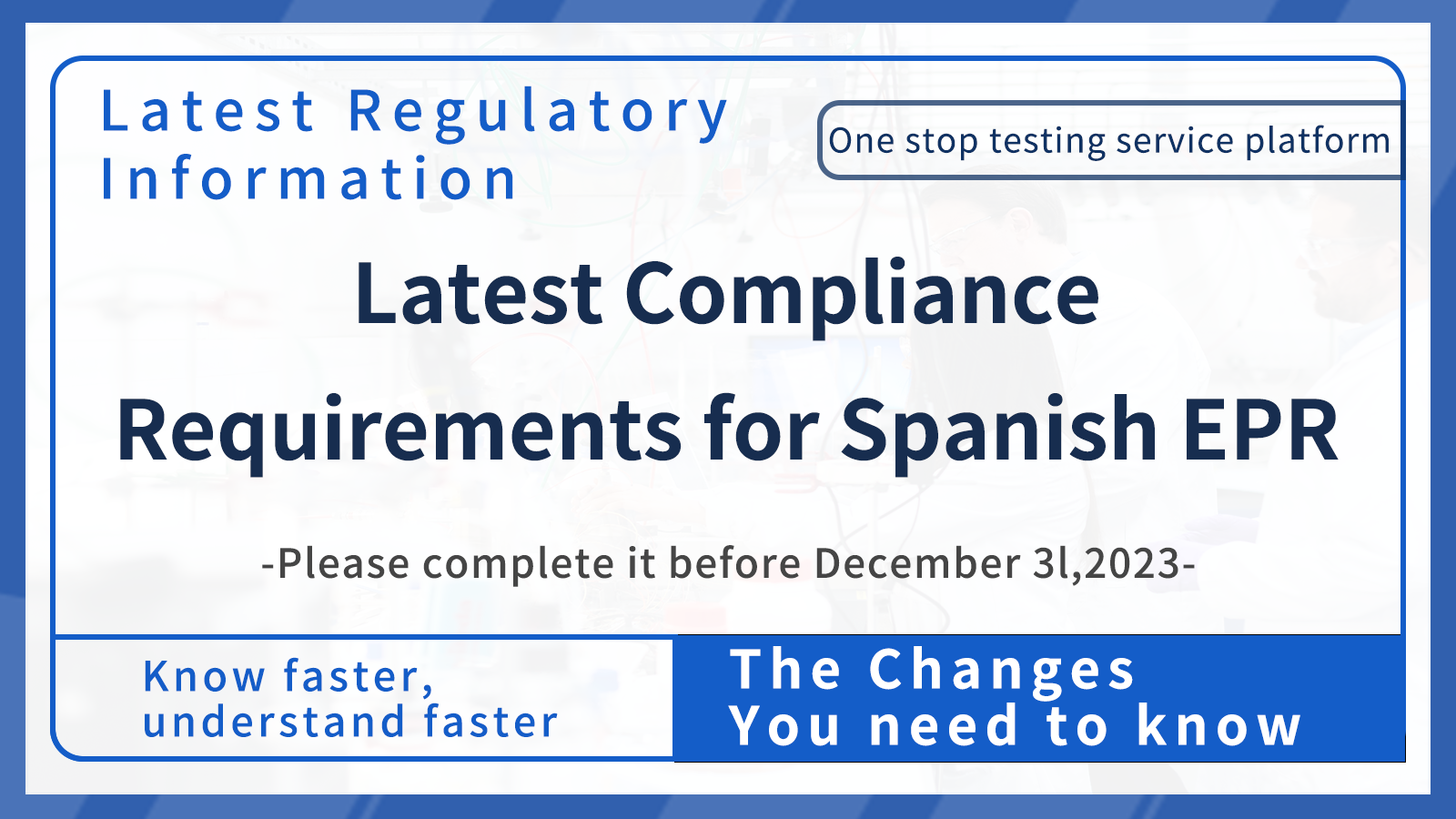 Spain EPR latest compliance requirements, please complete before 2023/12/31!